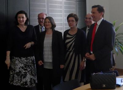 Dorothee Bär, Clemens Bieniger, Bärbel Schäfer, Marita Schmieder, Roland Tibi, und Johannes Fechner